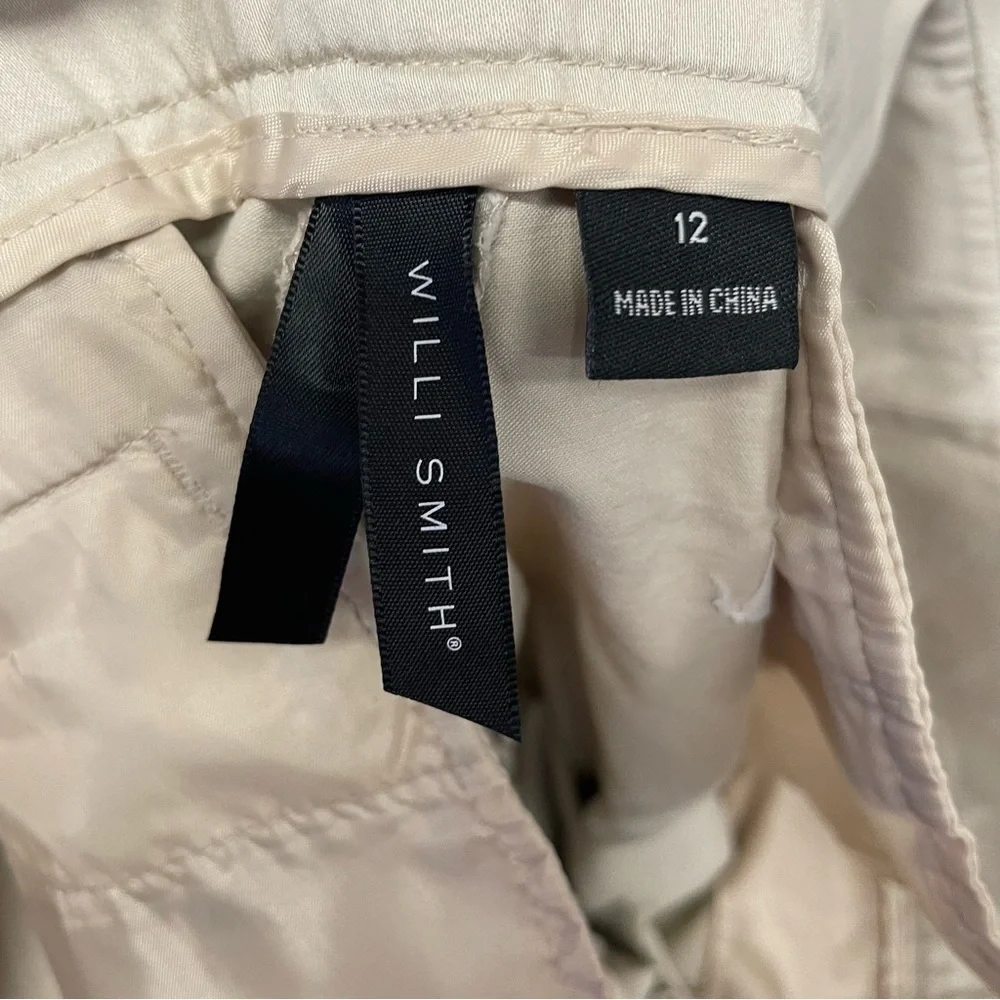 Willi smith women’s khaki Bermuda shorts flat front size 12 inseam 11” cotton - Picture 7 of 7